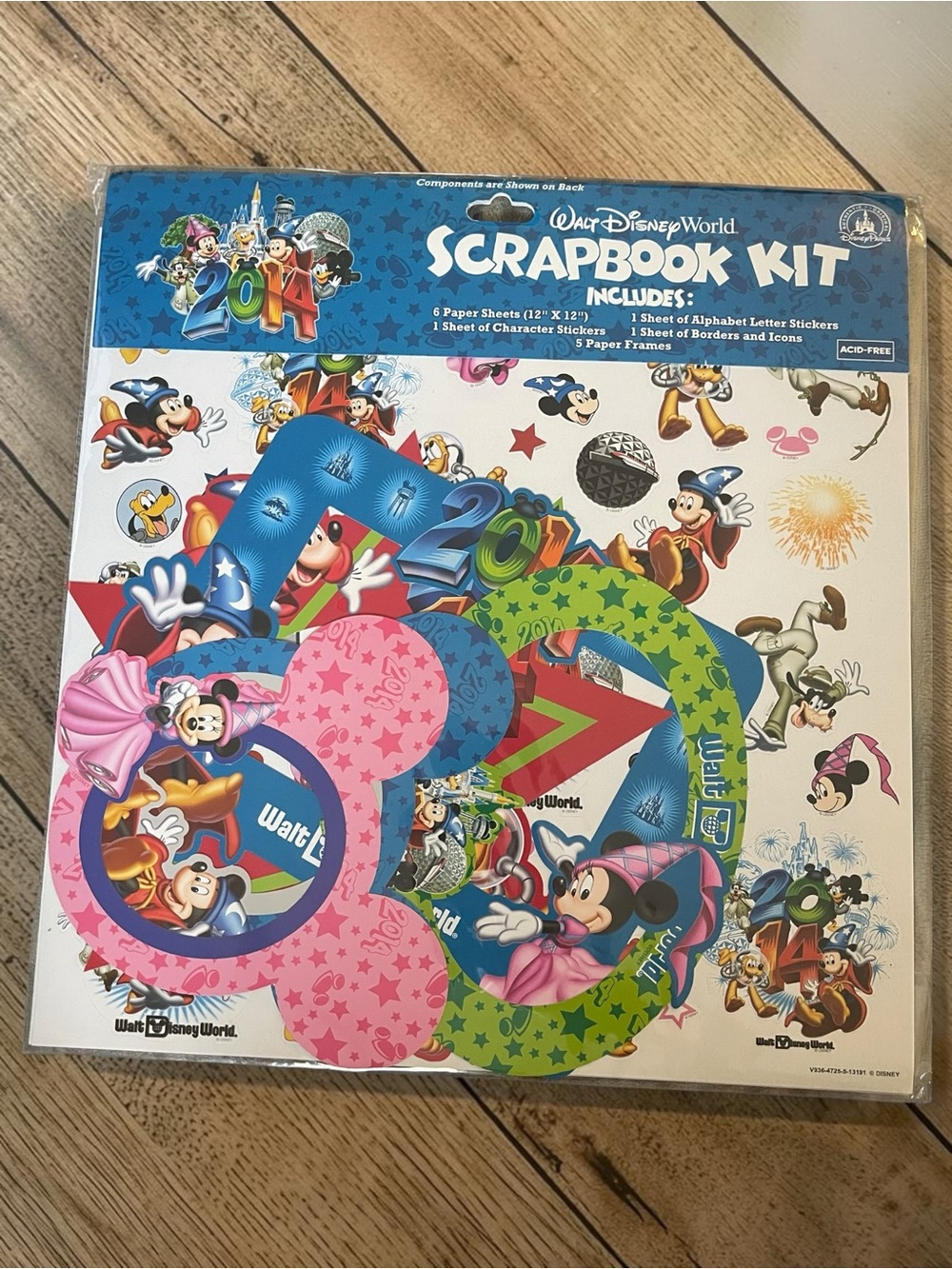 Vintage Walt Disney World Scrapbook Kit Disney Parks Mickey Minnie